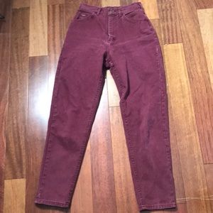 Vintage burgundy Lee Jeans